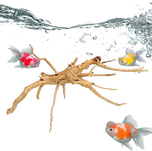 Dead Wood Rhododendron Root - Aquarium Sinkable Driftwood Fish Tank Decoration, Natural Driftwood Branches Reptiles Aquarium Decoration, Fish Tank Accessories For Hiding