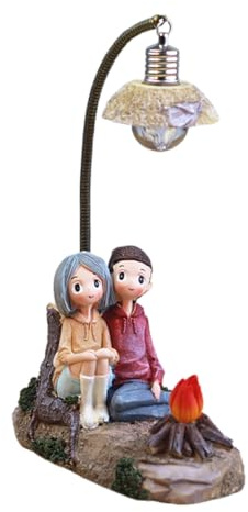 Garneck Couple Figure Lampe Für Romantische Tischleuchte Hochwertigem Resin Für Schlafzimmer Und Büro Perfektes