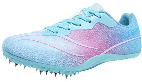 ZHENSI Leichtathletik-Schuhe leichte Sprint-Sprung-Spikes-Schuhe für Damen Herren Jugendliche