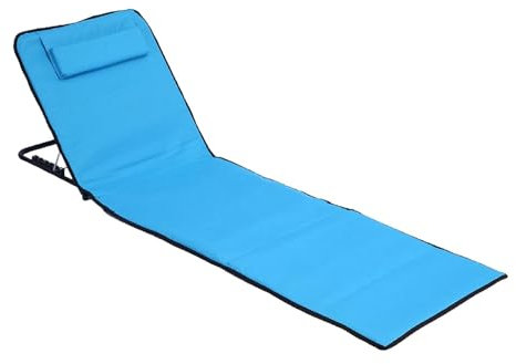 Faltbare Pool-Lounge – 5-Positionen-Chaise für den Außenbereich, mit Kopfstütze zum Sonnenbräunen, tragbarer Liegestuhl für Garten, Terrasse, Strand, Camping und Picknicks