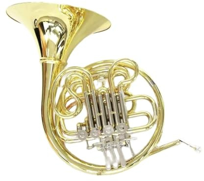 Anfänger Waldhorn Chinesische High-End-Blechblasinstrumente F/Bb-Ton Waldhorn Professionelles 4-Tasten Abnehmbares Doppel-Waldhorn