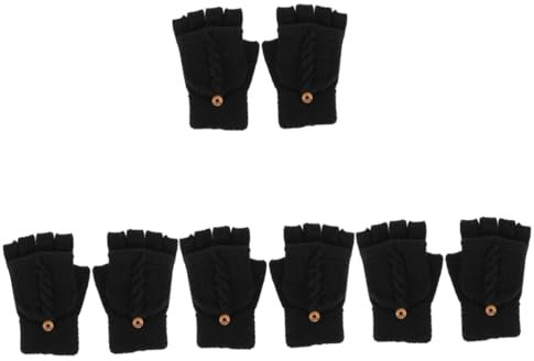 SAFIGLE 4paare Warme Gestrickte Handschuhe Umwandelbare Fingerlose Fäustlinge Für Und Teenager Für Und Von Smartphones