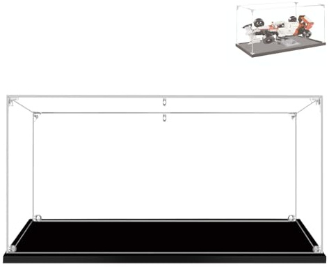BOOVAX Teca Vetrina per Lego 10330, Acrilico Trasparente Vetrina Collezione Espositiva per [McLaren-MP4/4] - 38x20x20cm | 2mm