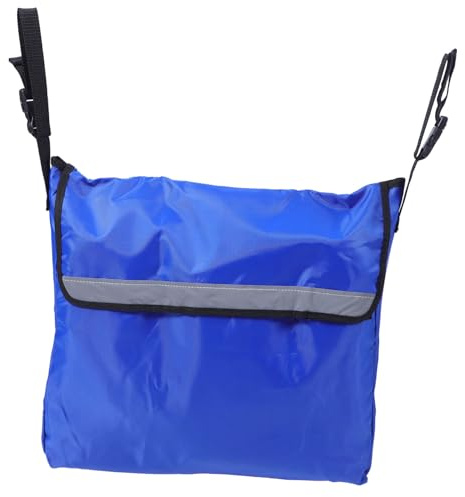 Rollstuhl Aufbewahrungstasche Blau aus 420d Oxford für E-rollstuhl | Seitliche Hängetasche mit Gurt, für Getränke, Essen und Handy, Leicht und Praktisch