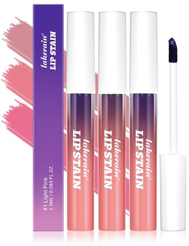 Juego de 3 tintes labiales Peel Off Lip Stain, brillo labial de acabado mate resistente al agua, de larga duración y a prueba de transferencia