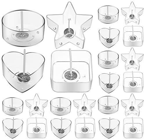 Gadpiparty 1juego Tazas De Té Con Mechas Para Velas Moldes Para Velas Con Alta Transparencia y Estabilidad La Quema Para Proyectos Artesanales y Decoraciones Bodas y Fiestas