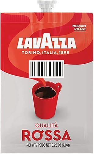 Lavazza Qualita Rossa Medium Roast Coffee Sachets, 100 Count, 7g Each, for Flavia Machines