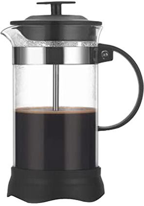 French Press - Cafetera de borosilicato térmico para el hogar y la oficina, filtro de acero inoxidable de alta densidad, 350 ml