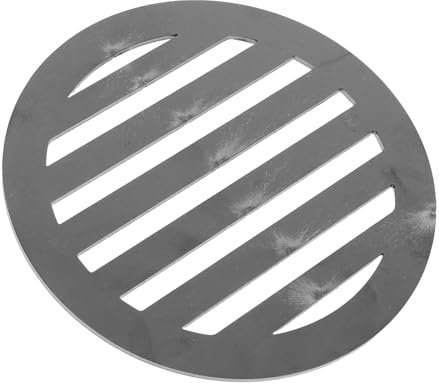 VICASKY Runder Feuerrost aus Eisen für Holzkohlegrills Vielseitig Kompatibel und Leicht zu Reinigen für Outdoor Cooking und Backpacking Trips
