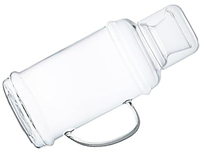 FIXOSHEE Jarra de Vidrio Transparente Resistente al Calor Capacidad Diseño Simple y Elegante para Uso Doméstico y Fiestas