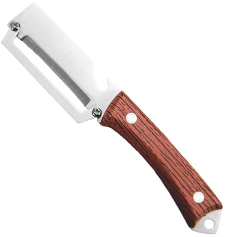 Pelador de verduras de cocina, herramienta peladora manual de acero inoxidable para caña de azúcar, ayuda de corte de cocina con mango ergonómico para dormitorio, alquiler, negocios, hotel