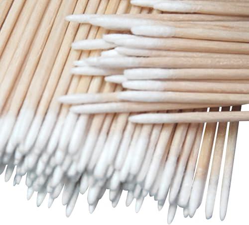 400Pcs Pointed Cotton Swabs, 7cm Precision Cotton Buds, Small Tip Applicators for Eyebrow, Eyeliner, Tattoo, Makeup, Nail Art, Jewellery, Crafts & Beauty Cleaning