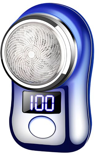 yeeplant Ricaricabile USB con display a batteria, uomo donna per mini rasoio elettrico portatile, rasoi compatti da uomo, 43 x 74,5 x 47 mm / 1,7 x 2,9 x 1,8 pollici
