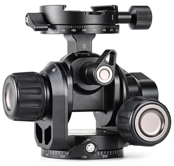 Camera Ball Head, 3-Way Geared Tripod Head Include Arca Swiss Plate,parts