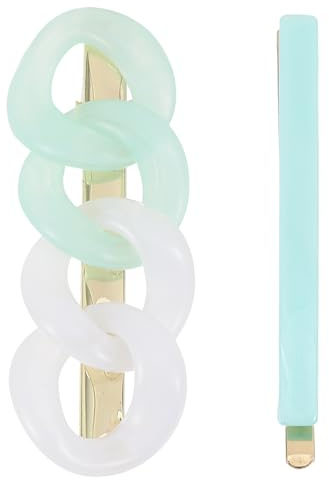 CIMAXIC 2pcs Resin Hairpins Hair Bang Clips and Women, Creative Elegant Side Hair Clamps Fine Polishing and Lasting Luster, for Daily Life