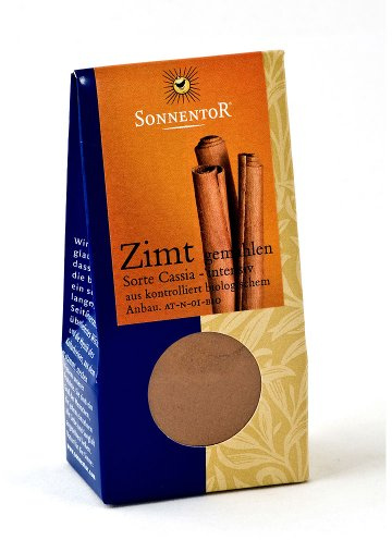 Sonnentor Zimt gemahlen (Sorte Cassia), 1er Pack (1 x 40 g) - Bio