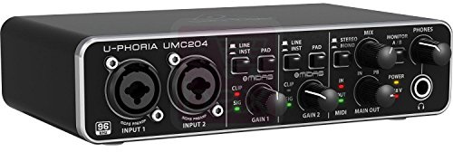 Interfaces audio BEHRINGER U-PHORIA UMC204 USB