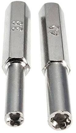 iMinker 3,8mm + 4.5mm acier tournevis Sécurité Bit Set Tool (5cm de longueur) Ouvert pour NES SNES N64 Super Nintendo 64 GameBoy et GameCube Systems (10 jeu)