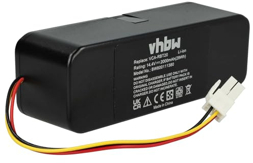 vhbw Batterie aspirateur Robot Li-ION 2000mAh (14.4V) Compatible avec Samsung Navibot série SR - Remplacement pour SR8850-8855-8877-8895-8849