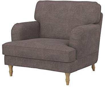 Soferia Sesselschoner Kompatibel Mit Stocksund Sessel Sesselbezug Sesselüberzug Sesselhusse Cover Wasserabweisend Fleckschutz Softi Braun