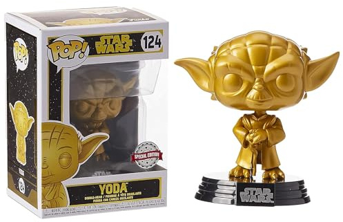 Star Wars Funko – 43018 – Funko Pop! – Movies Gold Edition – Yoda – Vinyl Figur,ca. 9cm