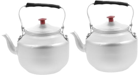 HEMOTON 2stücke Teekessel Für Herd Teewasserkanne Mit Hitzebeständigem Griff Filter Für Teezubereitung Aluminiumlegierung Wasserkocher Einfach Kochen Und Reinigen Kompakt Und Praktisch