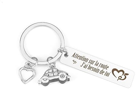 Porte Clef Voiture,Porte Clef Moto,Cadeau Couple,Cadeau Amour,Porte Clé Papa
