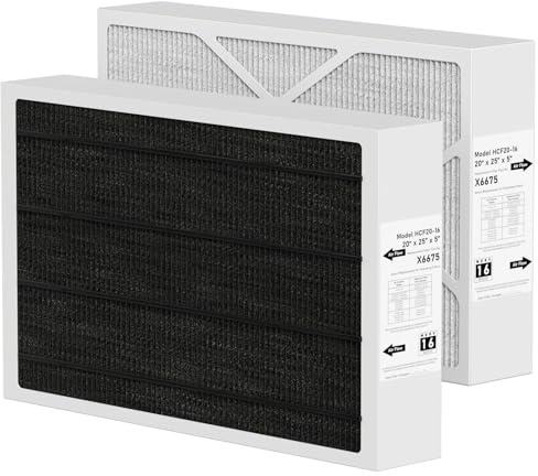 Zomixzo X6675 Ofenfilter Ersatz kompatibel mit Lennox X6675 MERV 16 Filter Heimofenfilter für Klimaanlage, Ofen oder HVAC-System, 20 x 25 x 5 (tatsächliche Größe: 50 x 62 x 10 cm), 2 Stück