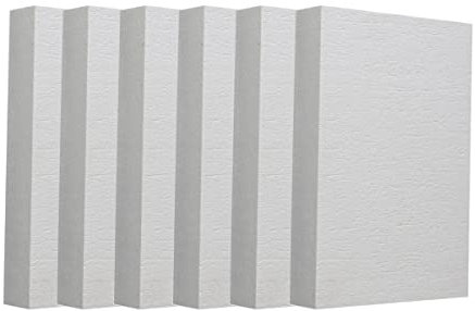 Tablero aislante de fibra cerámica ignífuga para hornos de pizza, estufas de leña, hornos, forjas, hornos, 6 mm x 200 mm x 300 mm (paquete de 6)