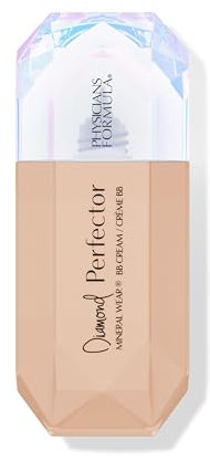 Physicians Formula Mineral Wear Diamond Perfector BB Cream, Crème Hydratante Teintée avec Extrait de Diamant et Vitamine E, Couvrance Légère, Finition Lumineuse, Medium to Tan