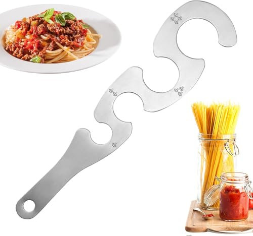 Pasta Ruler - Noodle Measuring Device, Adjustable Pasta Volume Control | Size Selector for 4, Kitchen Gadgets, Cooking Tools, Spaghetti Measures, Portion Guide, Pasta Measuring Tool