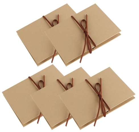 ieron 5-pack klippbok fotoalbum med skrivutrymme Dragspel Scrapbook Sträckbar hopfällbar DIY Handgjord äventyrsbok för bröllopsavslutning