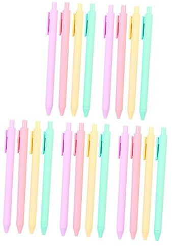 Lurrose Set Di Penne 20 Pezzi Penne Da Scrittura A Inchiostro Nero Accessori Per La Scuola Per Ragazzi E Ragazze Gel Ergonomici Punta Fine Per Prendere Appunti
