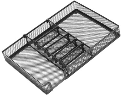 LALAFINA Schreibtischorganizer Mit Schubladen Netzgewebe Organizer Fürs Büro Metall Stiftehalter Ablagefächer Für Büromaterialien Aufbewahrungssystem Mit Viel Stauraum