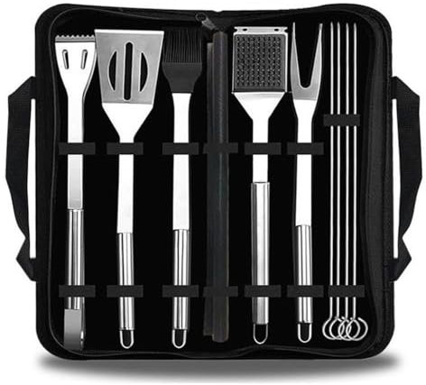 Barbecue in Acciaio Inossidabile, utensile Combinato per Barbecue da Esterno