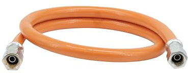 CFH Gasschlauch VS 453 – 80 cm, G 1/4 LH, Ersatz- und Verlängerungsschlauch für LPG/Propan/Butan, für Grill- oder Campinggeräte, DVGW zertifiziert