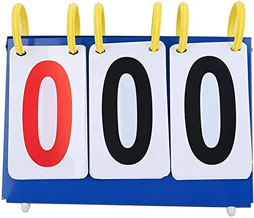 LoiYtrd Basketball-Anzeigetafel 3/4 Ziffer Match Scoreboard, tragbare Flip Sports Scitium Bord Punkte Luer for Tischtennis Basketball Spielanzeigetafel Anzeigetafel(3-Digit)