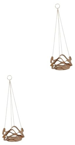 TOYANDONA 2 Pezzi Cesto Sospeso Fioriere Pianta Cestini All'aperto Cestino Decorazione Del Vaso Di Fiori Cesto Appeso Per Vaso Di Fiori Portafiori Da Parete Corda Di