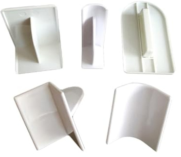 OUNONA 5pezzi Spatole per Raschietto per Torte Lisciatore per Fondente Utensili per Decorare Dolci Spatola per Crema ABS Alimentare Lavastoviglie Compatibile