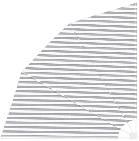 Frdhee Ombrellone da giardino, balcone, grigio antracite e bianco, 210 x 210 cm, in tessuto per giardino, terrazza, cortile, piscina e spiaggia