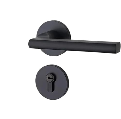 PADGCNOR Juego de manillas para puertas Cerradura de manija puerta baño segura y económica, fácil instalar, llave adecuada for uso silencioso en dormitorios(Straight)
