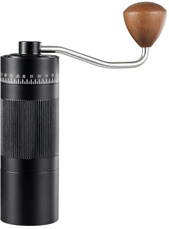 Molinillo de café manual con configuración ajustable, capacidad de 22 g, 55 configuración ajustable, molinillo de café manual en grano para viajes, camping, oficina, espresso,
