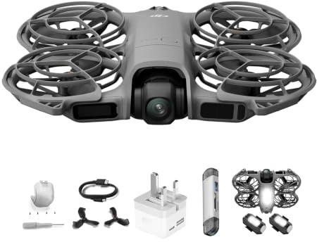DJI Neo 2 (Drone Only), Lightweight & Foldable 4K Drone With Camera, Palm Takeoff & Landing, Gesture Control, ActiveTrack, Omnidirectional Obstacle Sensing (Neo 2 Bundle)