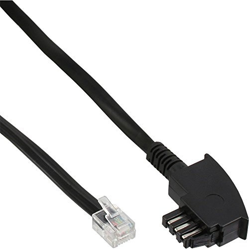 InLine Câble de raccordement TAE-N, Fil Téléphone - 20 m