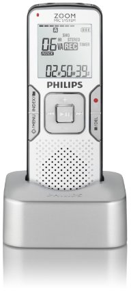 Philips LFH0868/00 Voice Tracer Digitaler Recorder Diktiergerät USB-Dockingstation mit Zoom Mic System