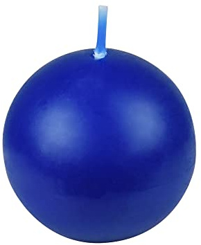 Zest Candle 12-Piece Ball Candles, 2-Inch, Blue