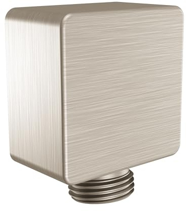 Moen A721BN Square Drop Ell Handheld Shower Wall Connector, Brushed Nickel