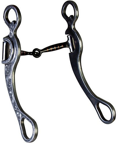 Aime Imports Western AL Gravierte Trense mit langem Schaft