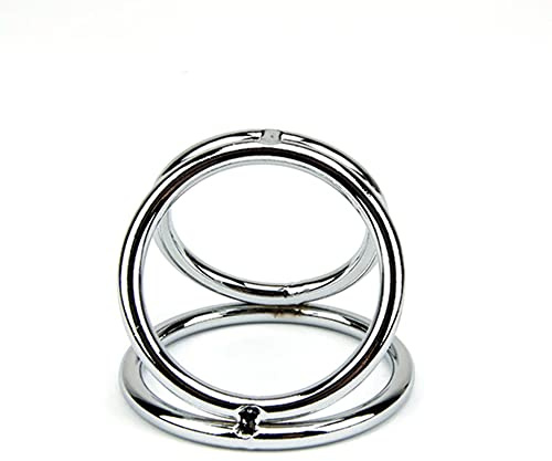 Bound to Please CockRings Metal Triple Cock and Ball Ring