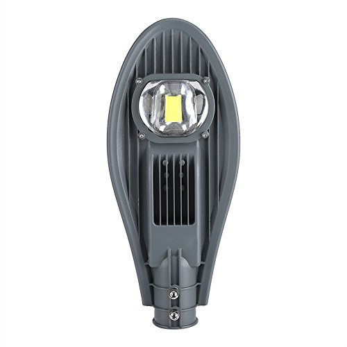 Tnfeeon LED Straßenlampe Straßenleuchte Wasserdicht IP65 Sicherheit Flutlicht Pfosten Lampe Tor Beleuchtung Lichter AC 85-265V für Outdoor Gehweg Garten(50W Warmweiß)